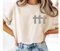 SINGLE COLOR SCREEN PRINT - 3 CROSSES