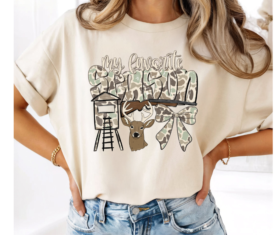 FULL COLOR SCREEN PRINT - MY FAVORITE SEASON HUNTING