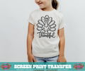 SINGLE COLOR SCREEN PRINT - THANKFUL TURKEY