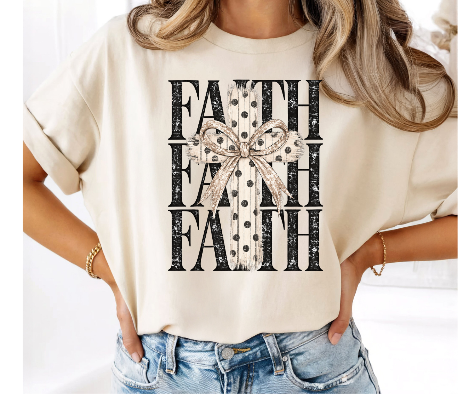 FULL COLOR SCREEN PRINT - FAITH CROSS