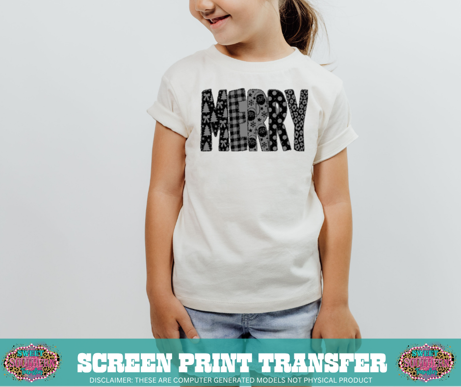 SINGLE COLOR SCREEN PRINT - MERRYY