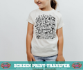 SINGLE COLOR SCREEN PRINT - MERRY G SYMBOLS