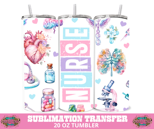 SUBLIMATION TRANSFER - PASTEL NURSE
