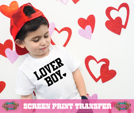 SINGLE COLOR SCREEN PRINT - LOVER BOY