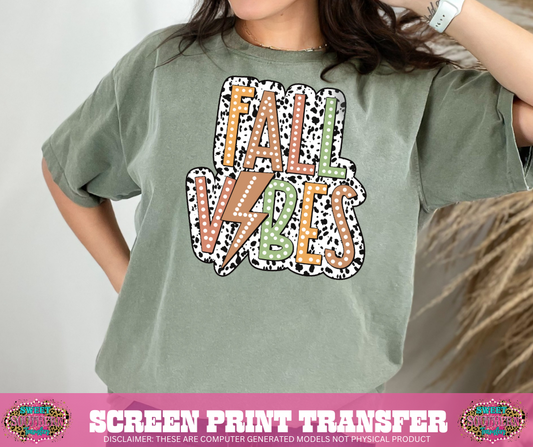 FULL COLOR SCREEN PRINT - FALL VIBES DOTS