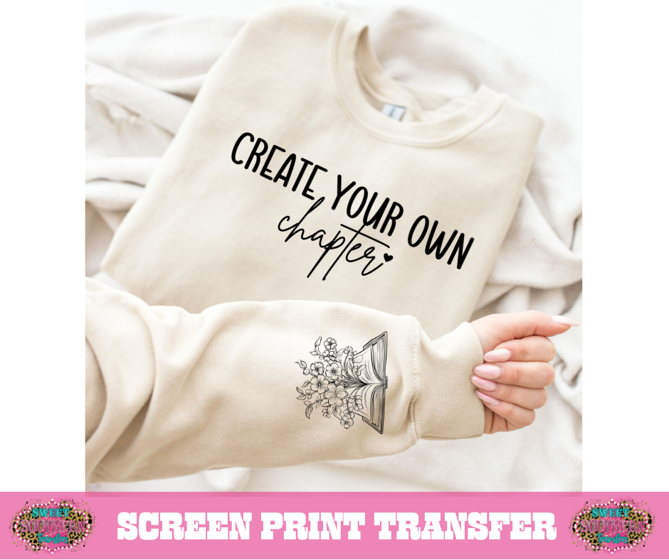 SINGLE COLOR SCREEN PRINT TRANSFER - CREATE YOUR OWN CHAPTER