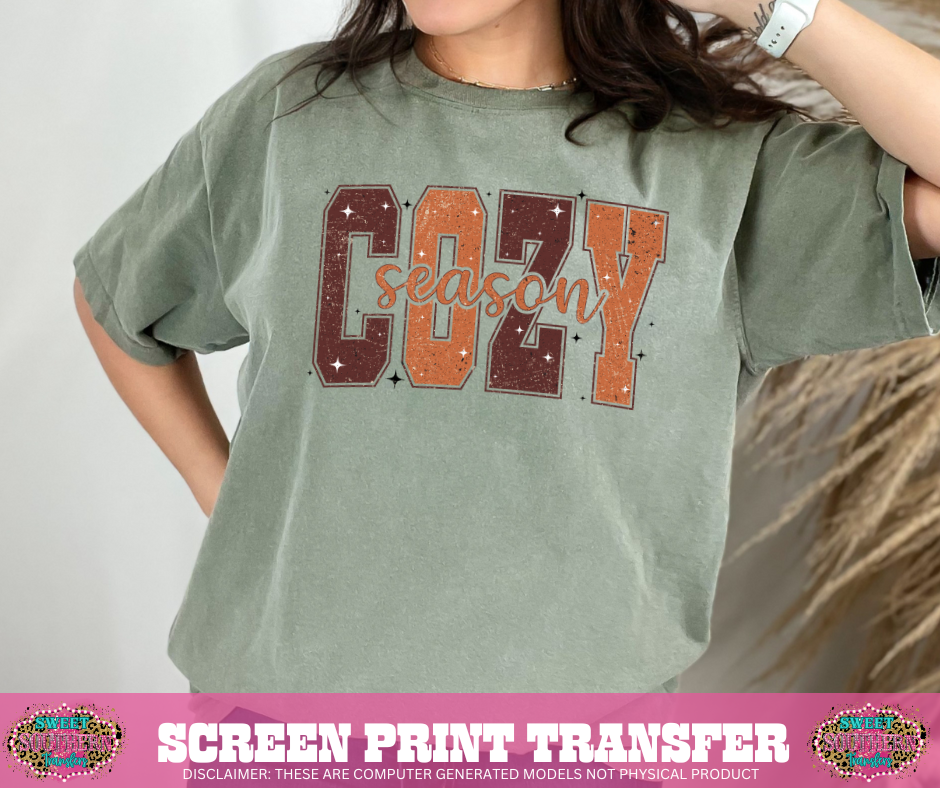 FULL COLOR SCREEN PRINT - COZY SEASON STARS