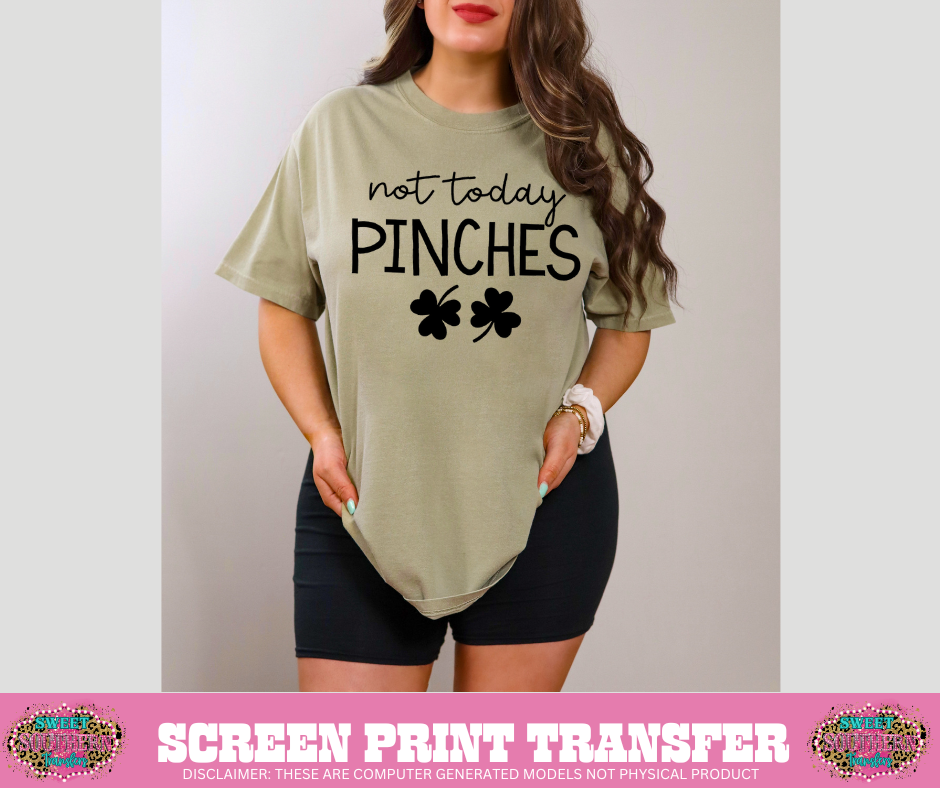 SINGLE COLOR SCREEN PRINT - NOT TODAY PINCHES