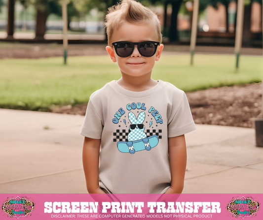 FULL COLOR SCREEN PRINT TRANSFERS - ONE COOL PEEP