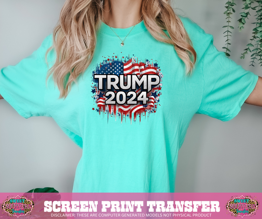 FULL COLOR SCREEN PRINT - TRUMP 2024