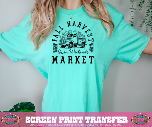 SINGLE COLOR SCREEN PRINT   - FALL HARVEST MARKET