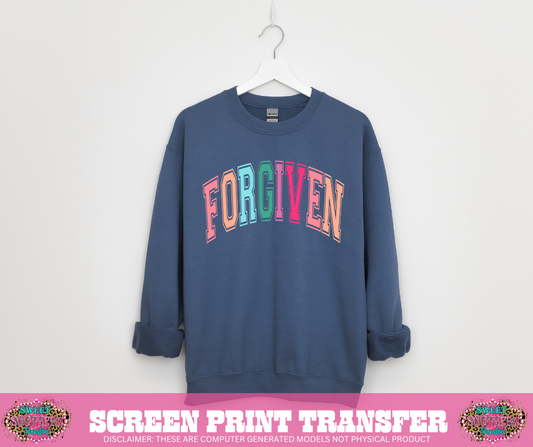 FULL COLOR SCREEN PRINT - FORGIVEN COLORFUL