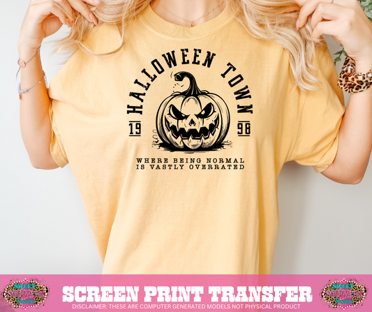 SINGLE COLOR SCREEN PRINT   - HALLOWEEN TOWN