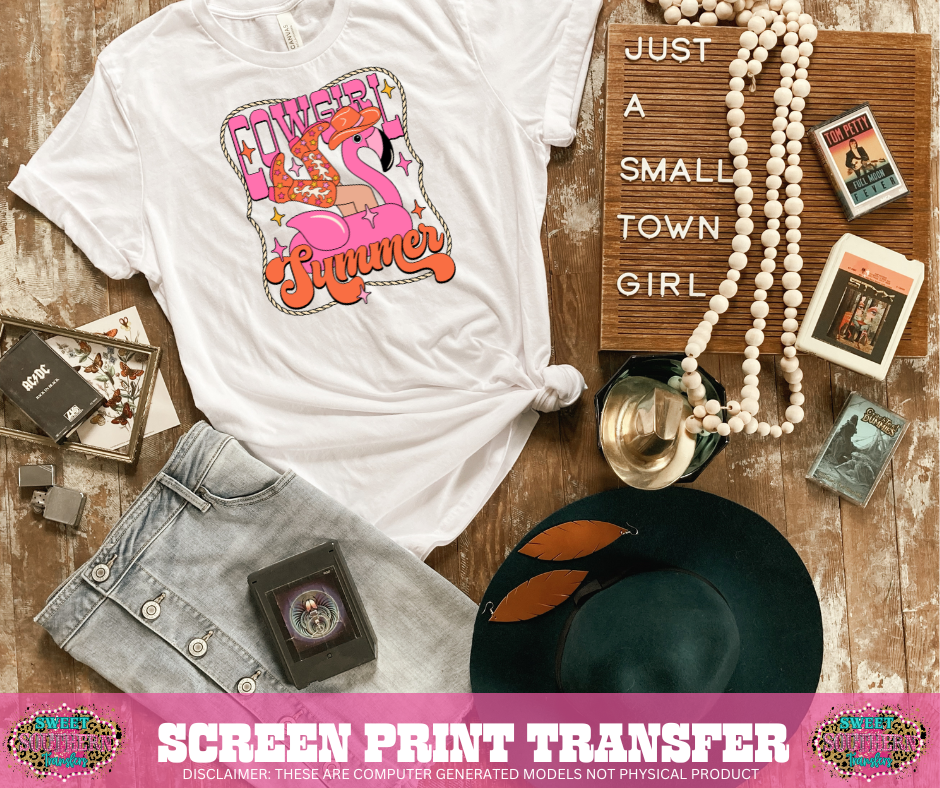 FULL COLOR SCREEN PRINT - COWGIRL SUMMER