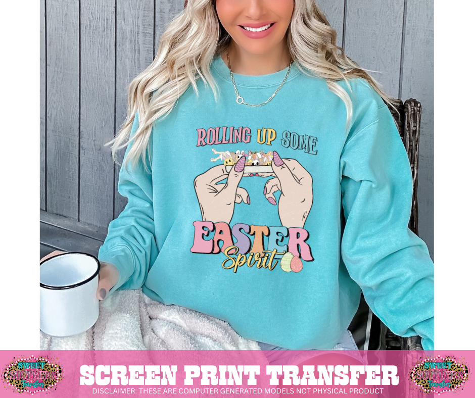 FULL COLOR SCREEN PRINT - ROLLING UP SOME EASTER SPIRIT