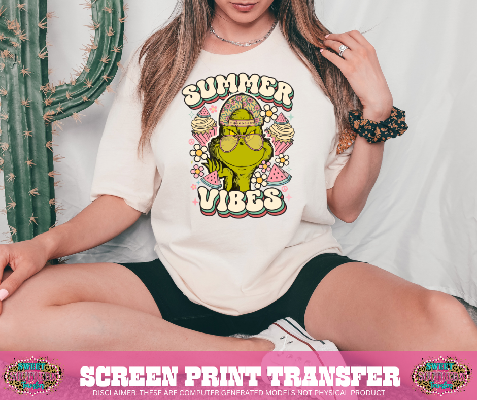 FULL COLOR SCREEN PRINT -  SUMMER VIBES