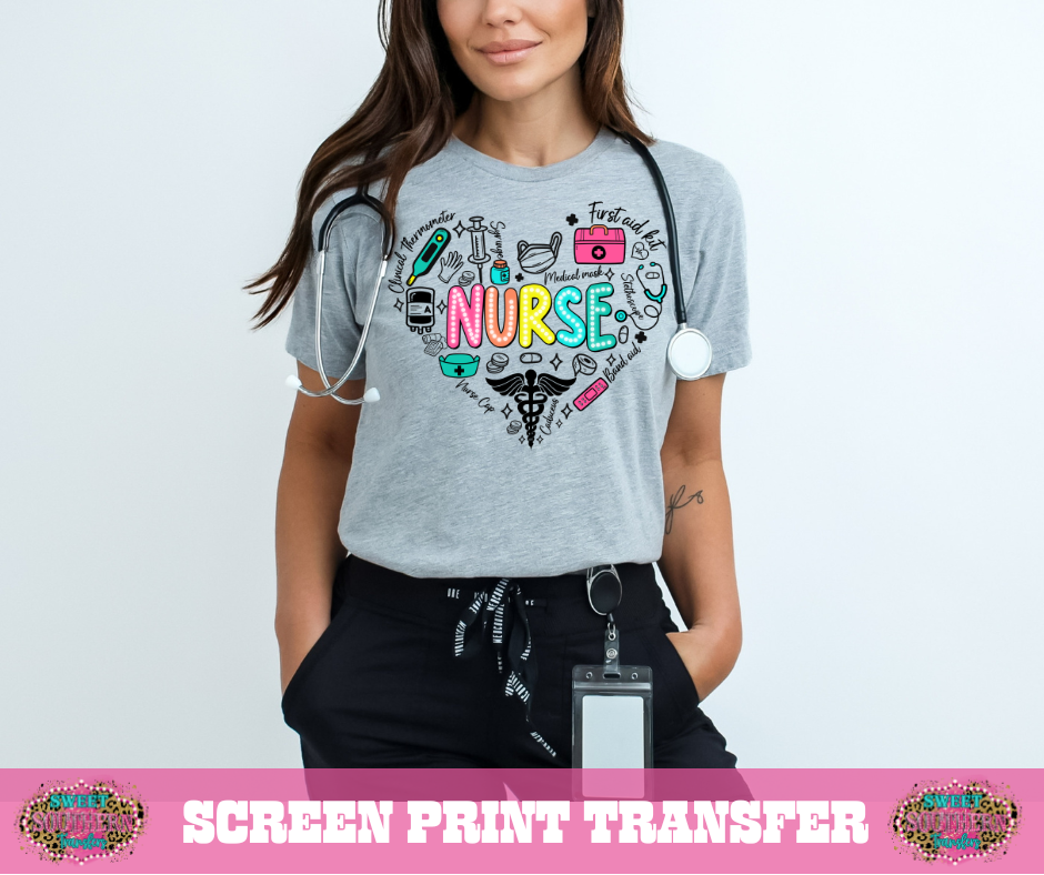 FULL COLOR SCREEN PRINT - NURSE