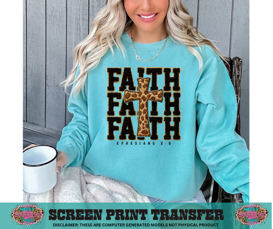 FULL COLOR SCREEN PRINT  - FAITH CHEETAH