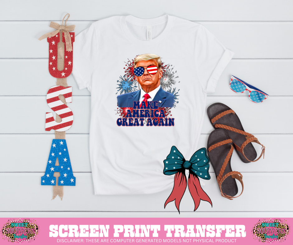 FULL COLOR SCREEN PRINT - MAKE AMERICA G AGAIN