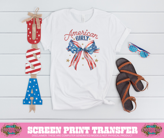 FULL COLOR SCREEN PRINT - AMERICAN GIRLY