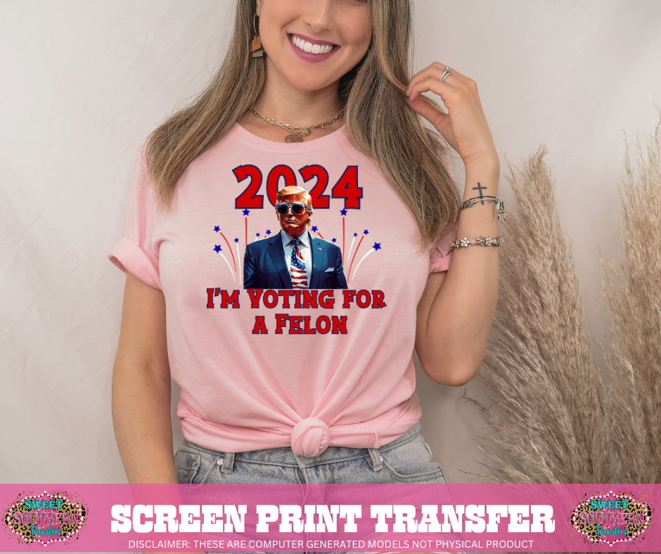 FULL COLOR SCREEN PRINT - TRUMP 2024