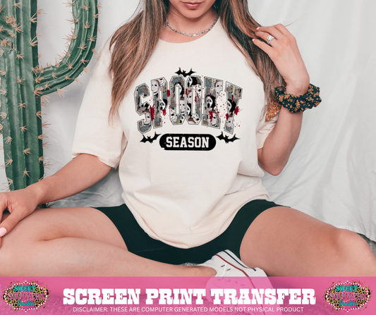 FULL COLOR SCREEN PRINT - HORROR SPOOKY SEASON