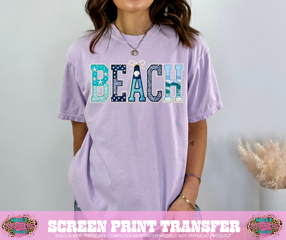 FULL COLOR SCREEN PRINT- BEACH