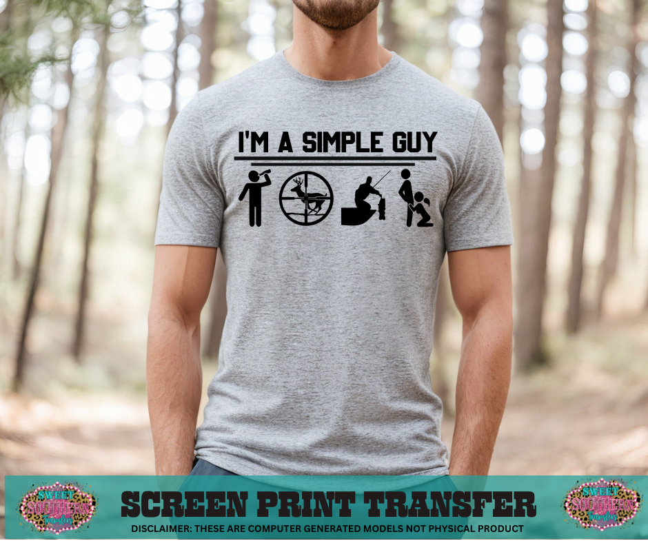 SINGLE COLOR SCREEN PRINT - SIMPLE GUY