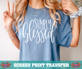 SINGLE COLOR SCREEN PRINT - SIMPLY BLESSED