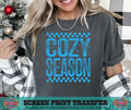 SINGLE COLOR SCREEN PRINT - COZY SEASON CHECKERED