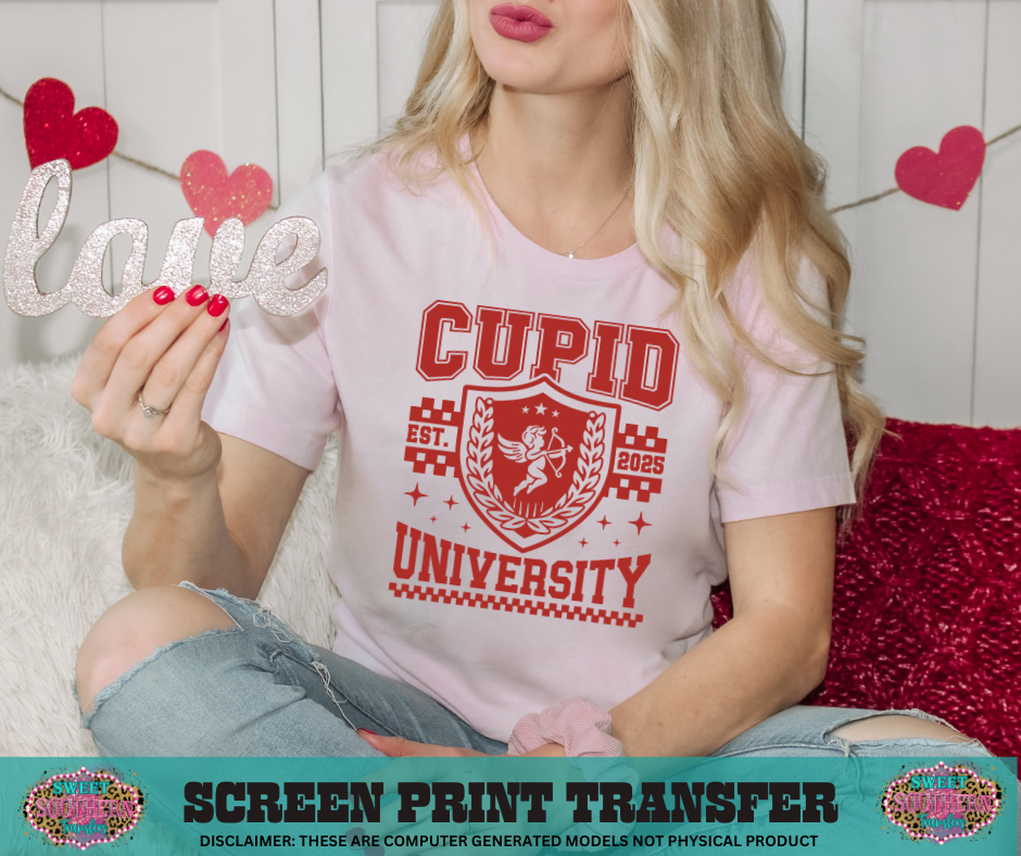 SINGLE COLOR SCREEN PRINT - CUPID UNIVERSITY