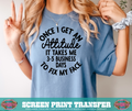 SINGLE COLOR SCREEN PRINT - 3-5 BUSINESS DAYS