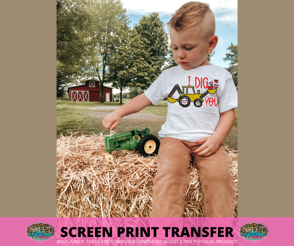 FULL COLOR SCREEN PRINT - I DIG YOU