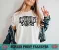 SINGLE COLOR SCREEN PRINT TRANSFER   - EXPENSIVE AND DIFFICULT