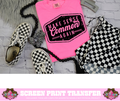 SINGLE COLOR SCREEN PRINT TRANSFER   -  MAKE COMMON SENSE