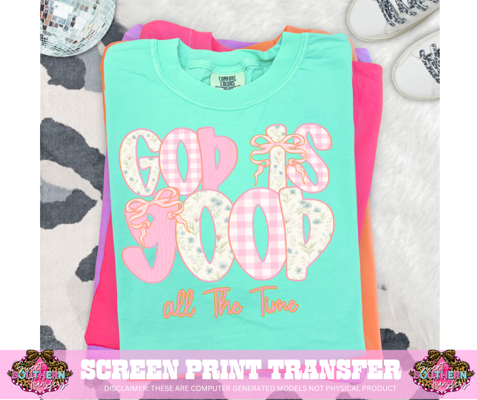 FULL COLOR SCREEN PRINT  - GOD IS GOOD BOW