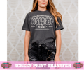 SINGLE COLOR SCREEN PRINT TRANSFER   - WORSHIP