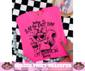SINGLE COLOR SCREEN PRINT TRANSFER   - SLAP AN IDIOT