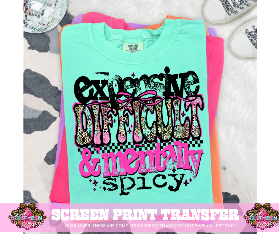 FULL COLOR SCREEN PRINT  - EXPENSIVE AND DIFFICULT