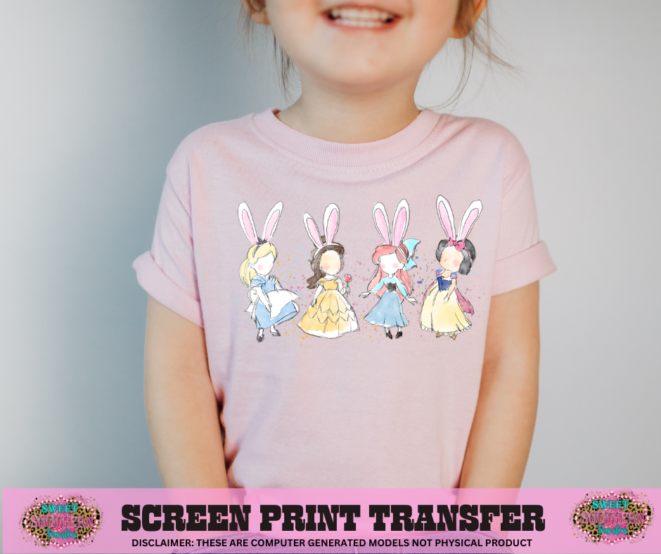 FULL COLOR SCREEN PRINT  - EASTER PRINCESS