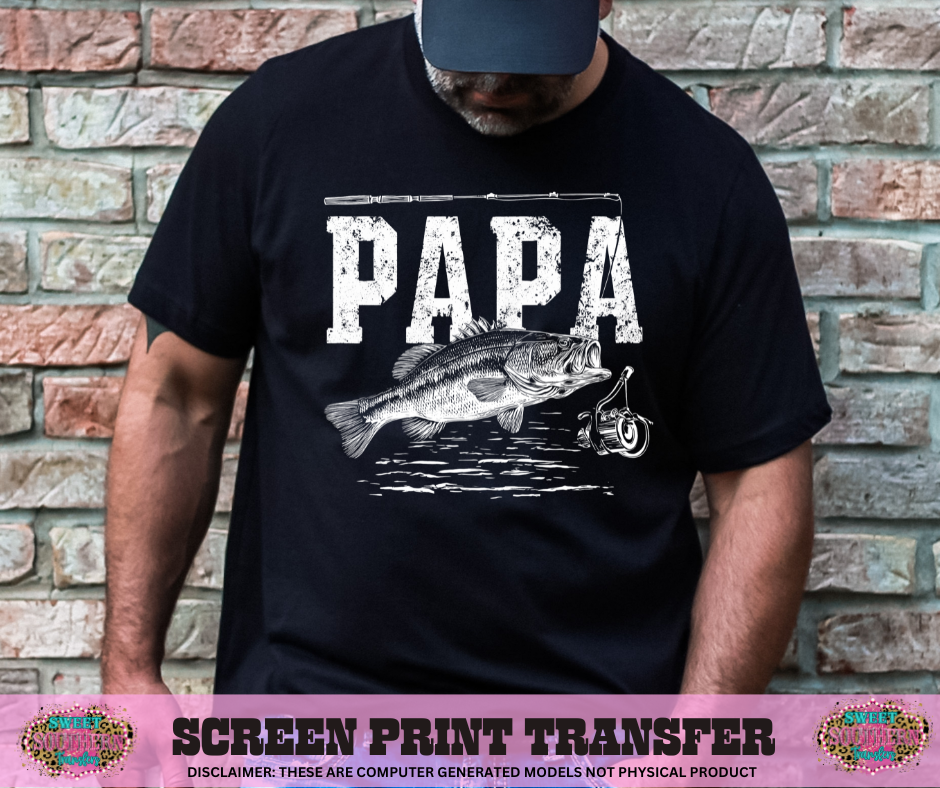 SINGLE COLOR SCREEN PRINT TRANSFER   - PAPA
