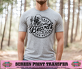 SINGLE COLOR SCREEN PRINT  - BEARD