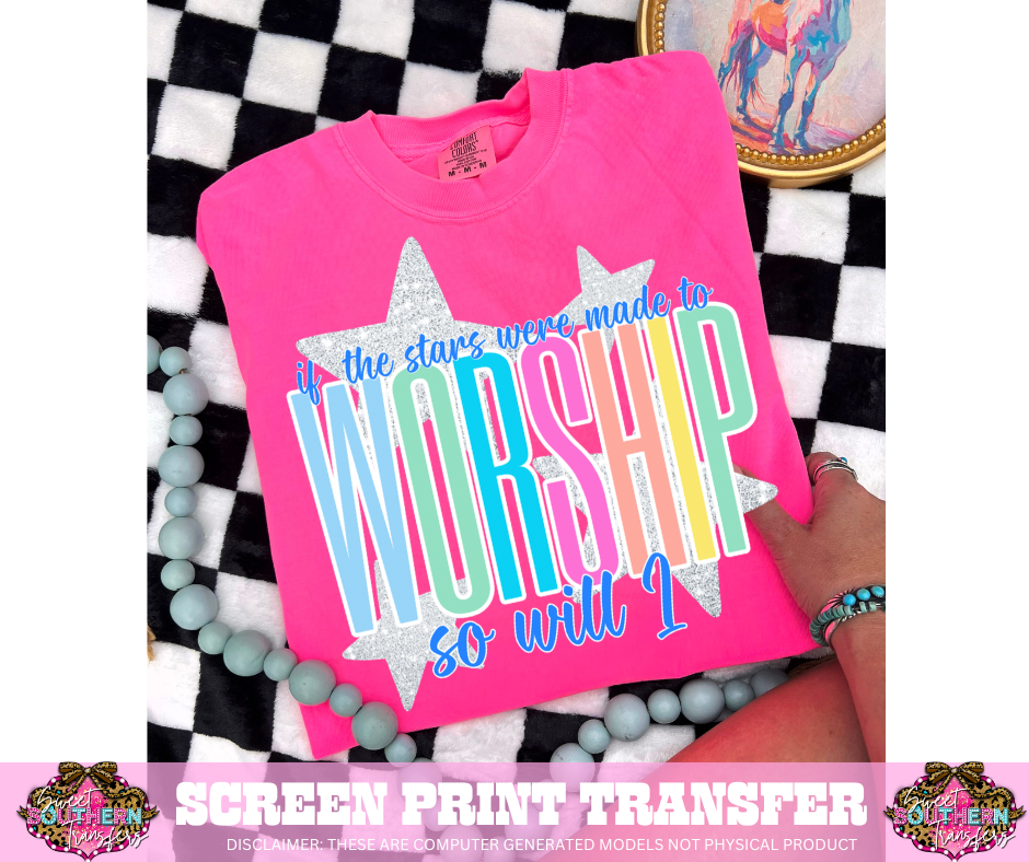 FULL COLOR SCREEN PRINT- STAR WORSHIP