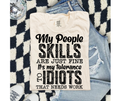 SINGLE COLOR SCREEN PRINT - MY PEOPLE SKILLS