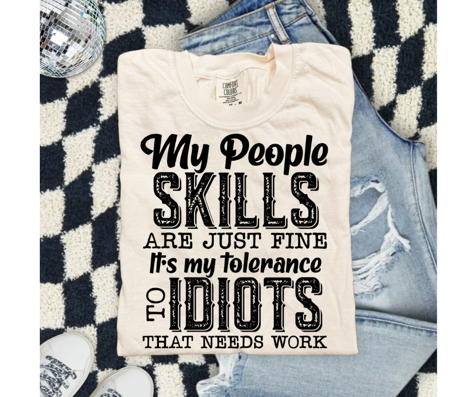 SINGLE COLOR SCREEN PRINT - MY PEOPLE SKILLS