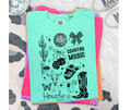 SINGLE COLOR SCREEN PRINT - COUNTRY MUSIC DISCO