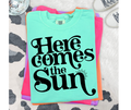 SINGLE COLOR SCREEN PRINT - HERE COMES THE SUN