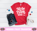SINGLE COLOR SCREEN PRINT - WE THE PEOPLE 250