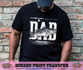 SINGLE COLOR SCREEN PRINT - DAD FISH