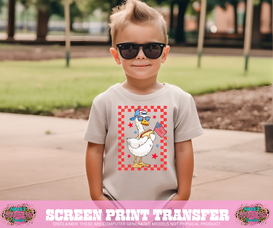 FULL COLOR SCREEN PRINT- DUDE GOOSE